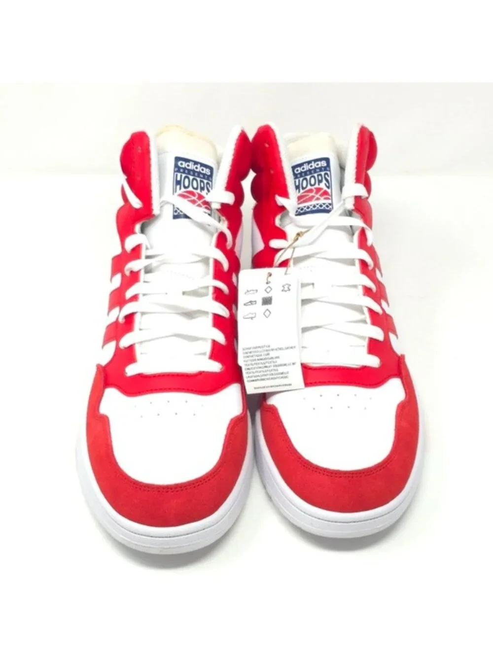 adidas Men’s Hoops 3.0 Mid Basketball Shoes Red - Picture 6 of 11